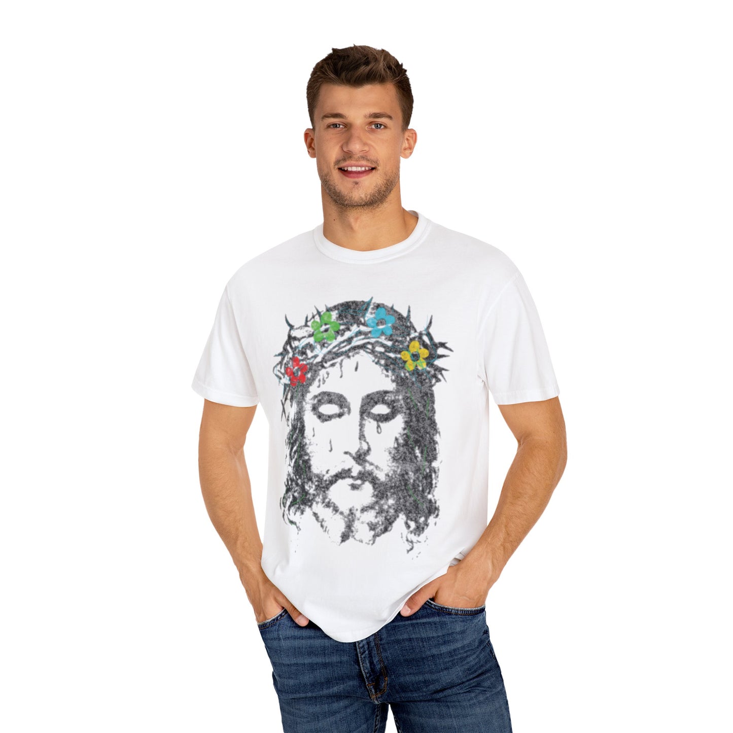 floral crown T-shirt